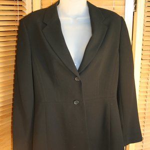 Laura Scott Petite Black Dress with Jacket Suit Size 8P